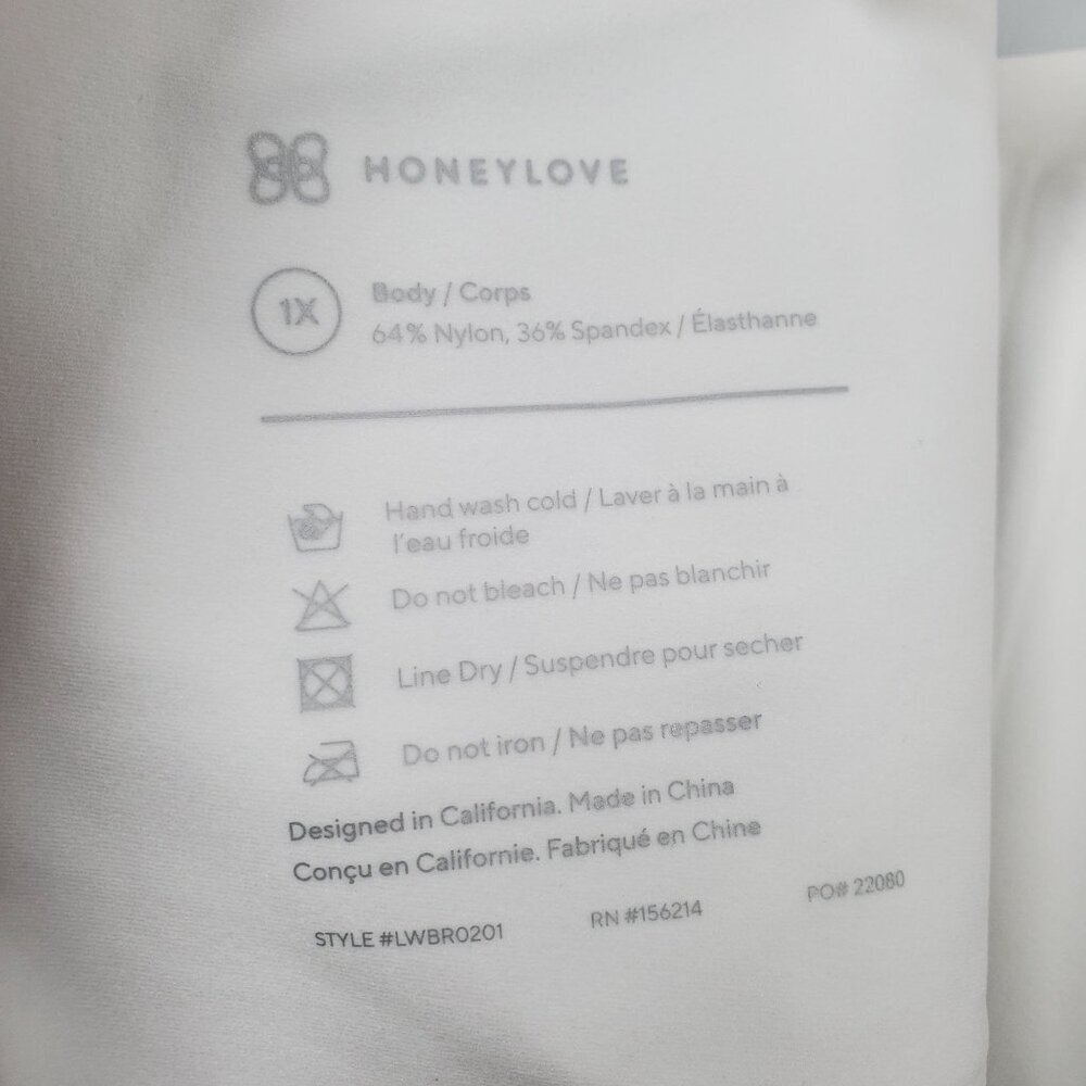Honeylove Liftwear Silhouette Bra Women Size 1X NWT Adjustable Wireless - Picture 9 of 13